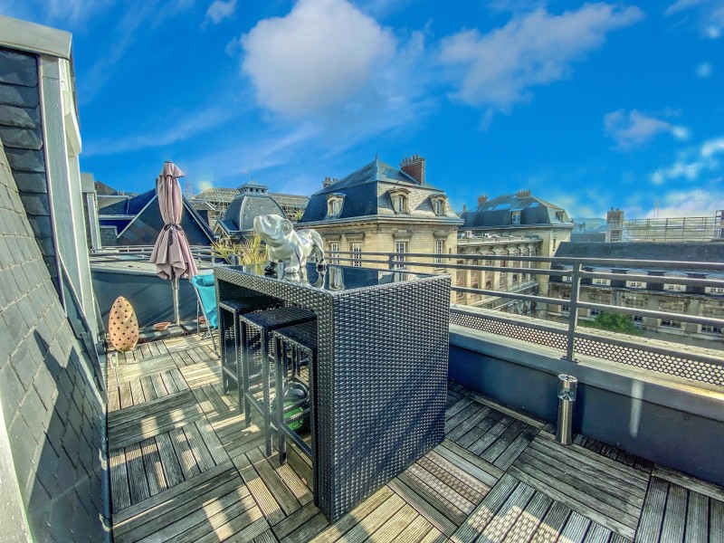 Appartement avec terrasse en hyper centre de ROUEN rive droite  76 000